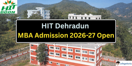 HIT Dehradun MBA Admission 2026